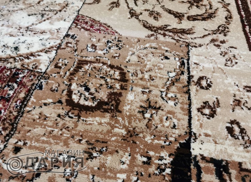 Тъкан персийски килим Blue stones 3675_beige